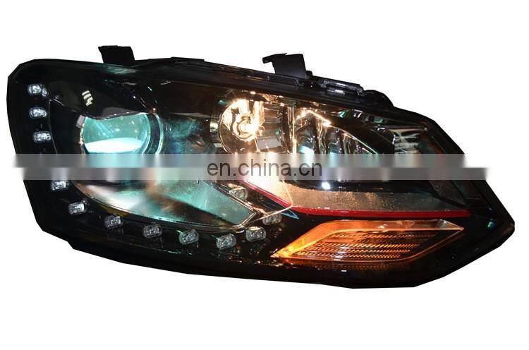 Car accessories modified spare parts Xenon Headlights For V W Polo GTI 2014