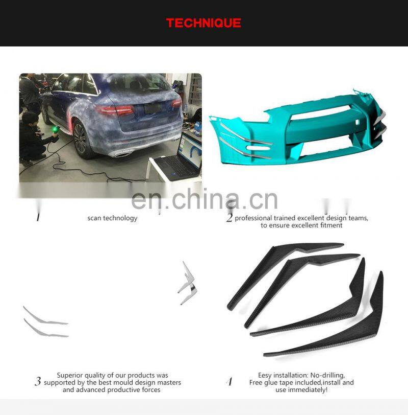 GTR R35 Carbon Fiber Car Bumper Canards for Nissan GTR -R35 2010-2015