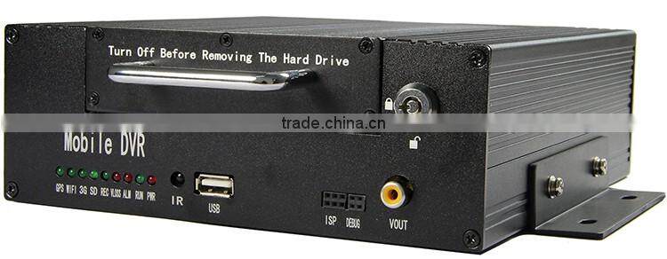 3g gps full d1car dvr for remote access 4ch h.264 black box dvr automobile dvr