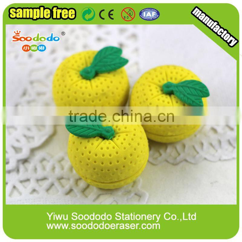 Target erasers Fruit items stationery made in china