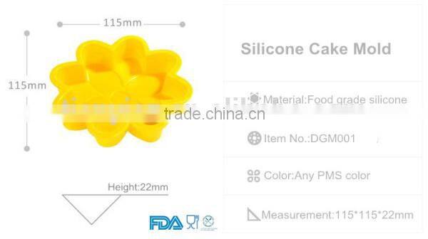 FDA& LFGB standard Silicone kitchen cake mold