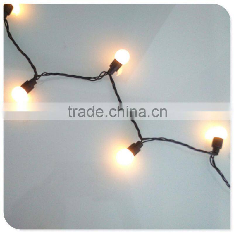 50 LED warm white string lights with ball include an adaptor christmas light outdoor light