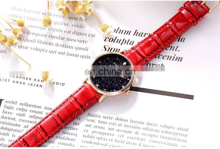 HANNAH MARTIN XKZJW Cheap Japan Quartz New Arrive Wrist Watches With Starry Sky Dial Watch For Women