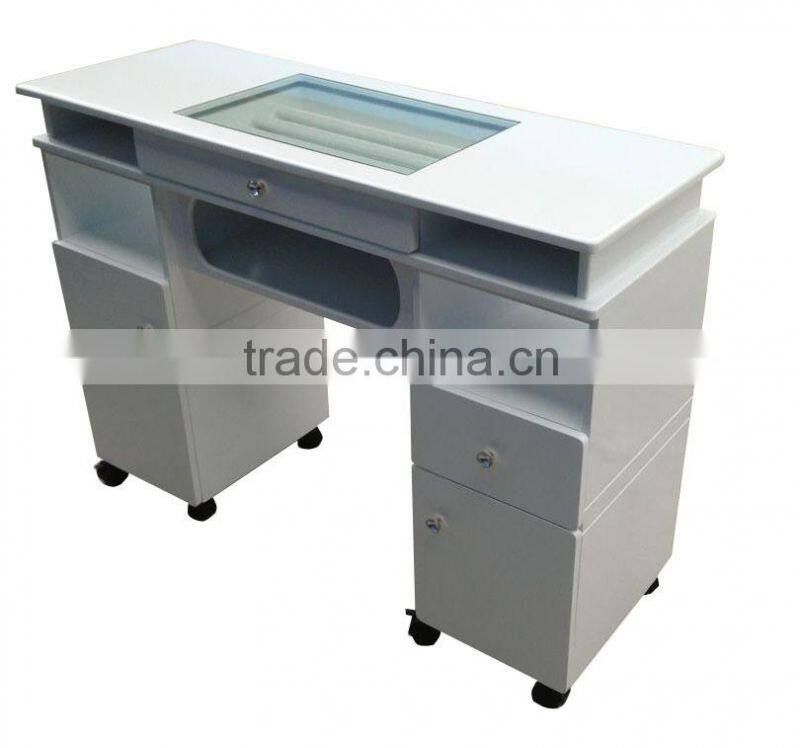 Beauty modern white manicure table.Manicure table nail salon furniture