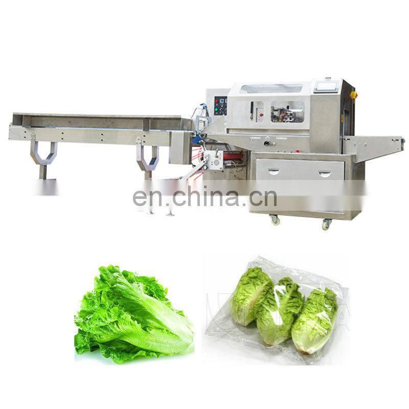 Automatic Henan Zhengzhou Flow Horizontal Carrot Lettuce Fruit Vegetable Packing Packaging Machine