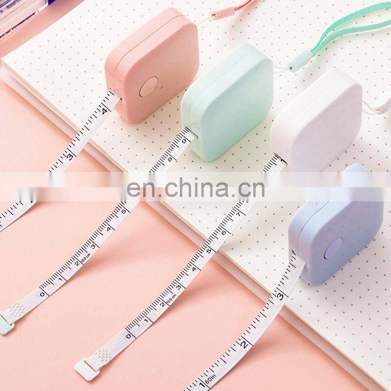 Custom logo Portable Tape Measure Retractable Ruler Children Height Ruler Centimeter Inch Roll Tape Sewing Tools