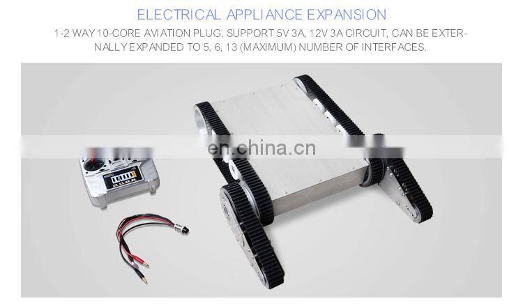 Small size UGV swing arm robot chassis for anrrow space inspection