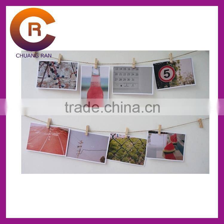 Glossy lamination white paper postcard printing