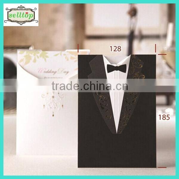 High quality 300g 2014 wedding invitation cards
