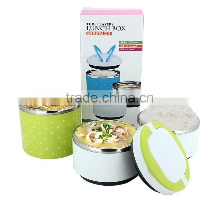 Unique design 1/2/3/4 tiers stainless steel food box/food box container