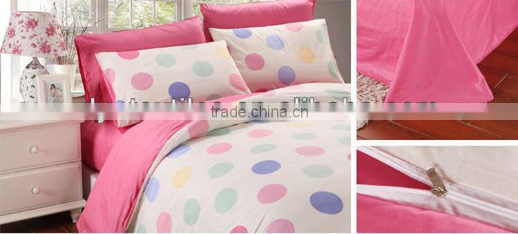 Soft material lovely printed korean style bed sheet set coverlet