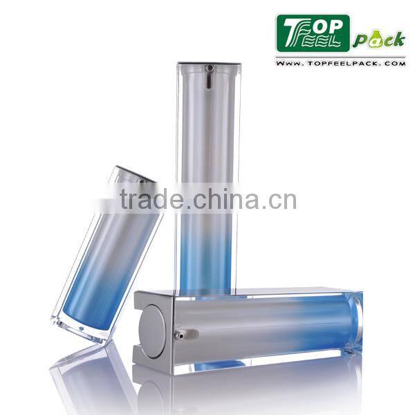 15ml 30ml 50ml Square Cosmetic Airless Acrylic Bottle