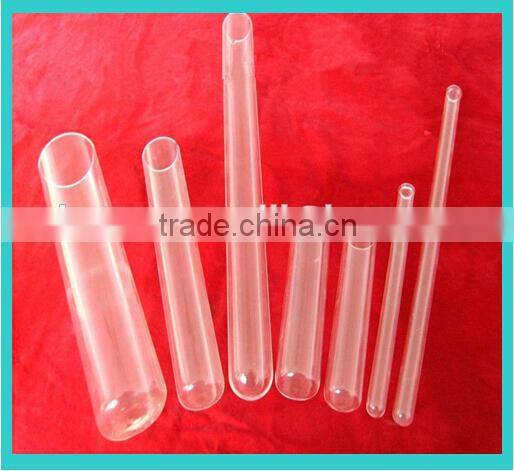 Transparent furnace glass quartz tube, clear glass tube