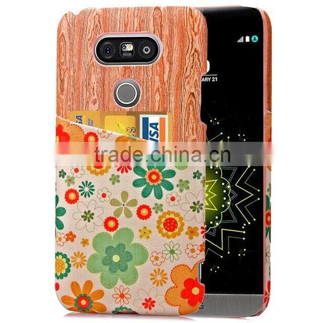Back Cover for LG G5 Fashion Leather Case for G5 with Card Slots High Quality