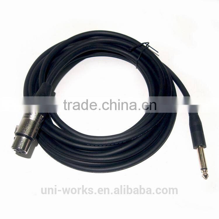 6.35mm male To XLR Female Audio Microphone Audio Cable