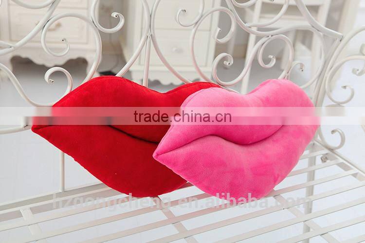 wholesale lip shaped pillow, lip shape cushion, party decoration with red lip