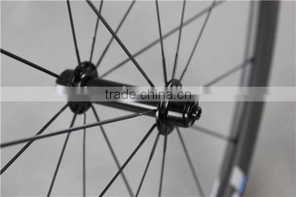 Powerway R13 sapim spokes carbon fiber clincher wheelset W40C