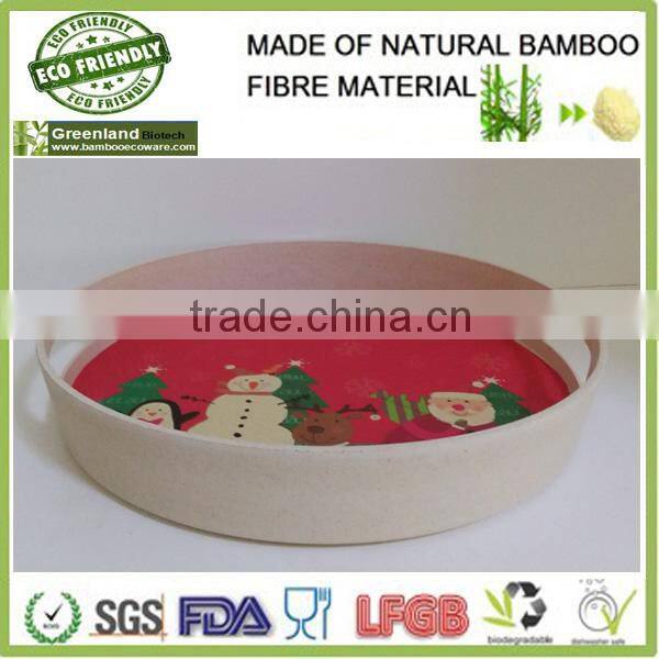 greensun factory supply bamboo fibre eco friendly tray, bamboo tray for holding food, drink,