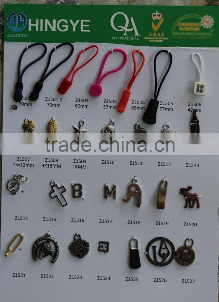 Plastic Zipper Puller For Sportwear and Bags -- Z1501-2