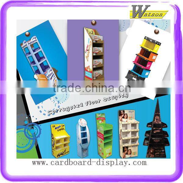 free magazine leaflet for hot sale product in supermarket corrugated paper stand display shelf