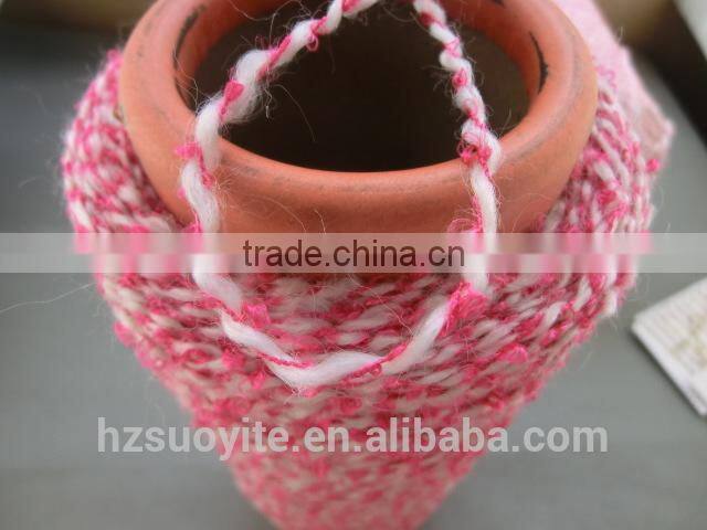 Pink fancy loop yarn HQQ021