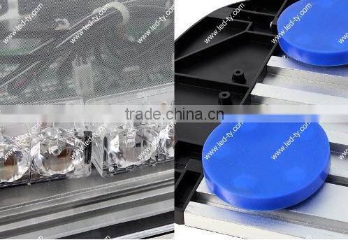 Magnetic Roof Top Emergency Hazard Warning Tow 32 LED Amber Strobe Light Lamp