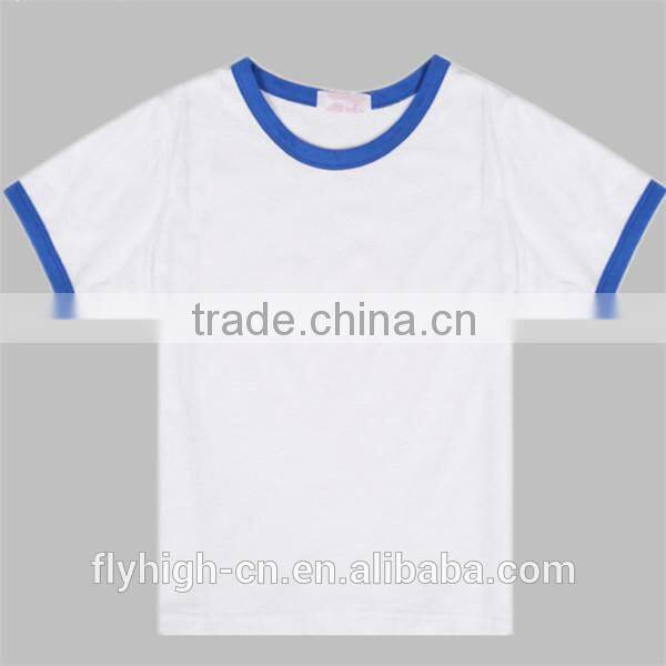 promotional short sleeve cotton material custom t shirt for kids
