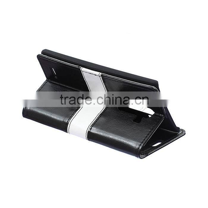 PU Leather case for LG G4, Mobile Phone Case design for LG G4 case, business style with 2 Credit holder for LG G4 case