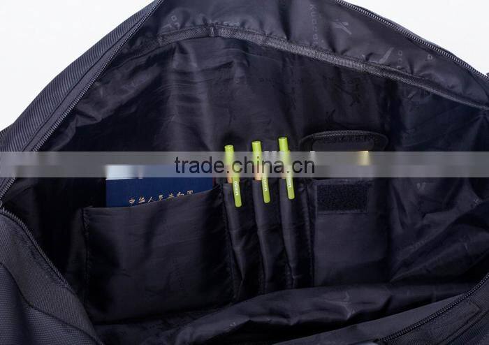 Multifunctional black hiking backpack with laptop compartment