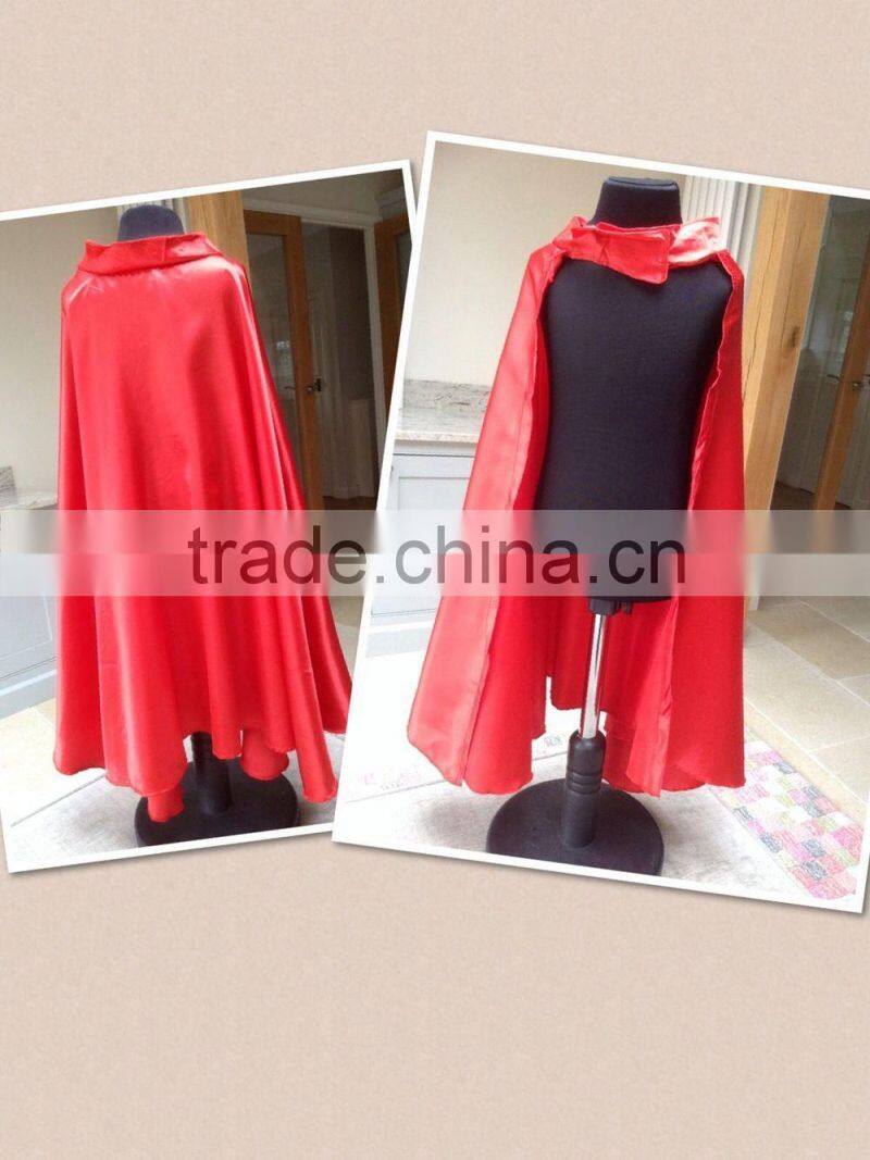 Superhero's Chirdren capes,promotional capes,fashion design children superhero cape costumes satin cape CCP5003