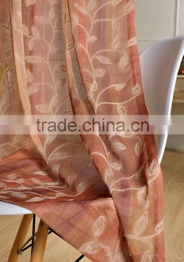 2014 hot sell silk upholstery fabric with embroidery