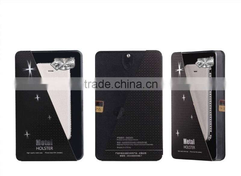 Wholesale Diamond PU Leather Flip Case for iPhone 6