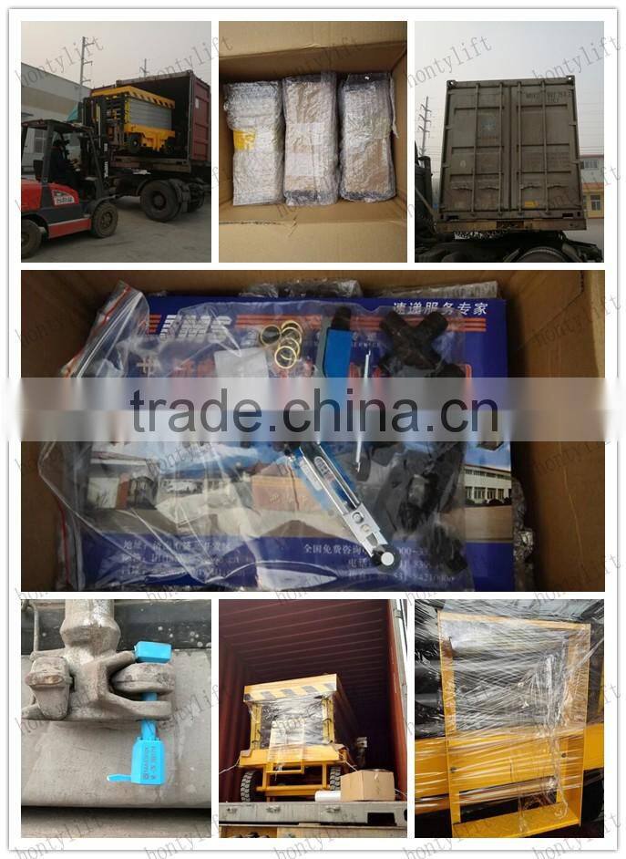 Hot sale electric scissor lifting platform price/hydraulic scissor lift platform