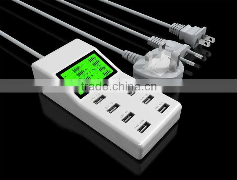 8 Port USB Mobile Charger Wall Charger