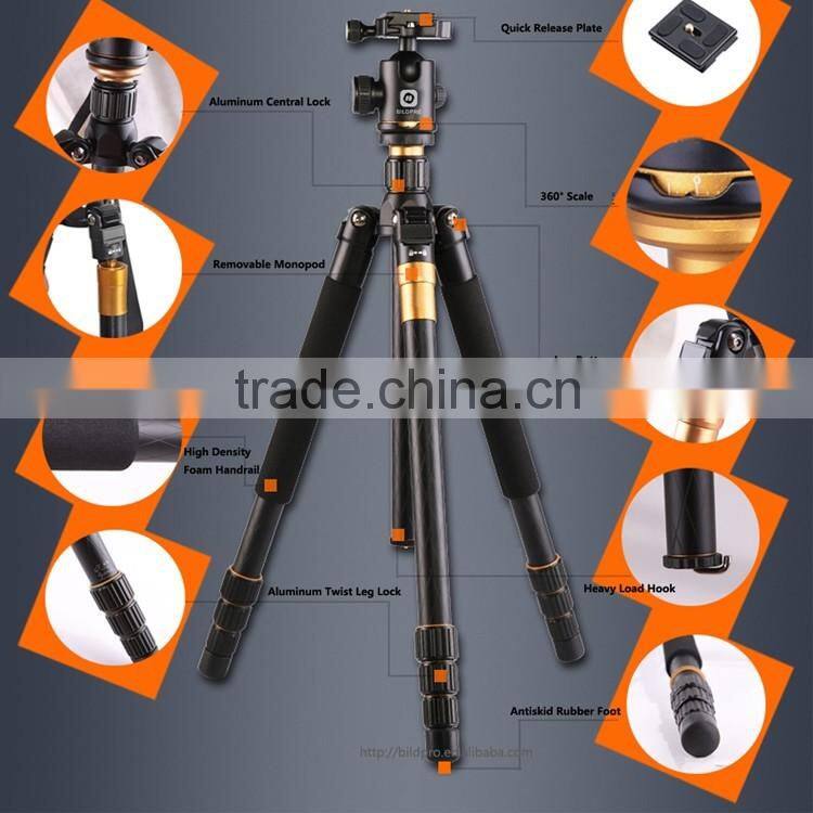BILDPRO Best Seller DSLR Tripod Professional Aluminum Camera Tripod Studio Video Stand