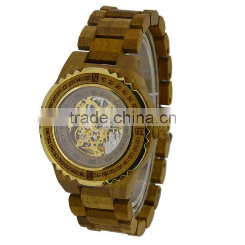 Bewell Handmade Eco-Friendly 100% Natrual Wood Watch Custom Made Souvenir