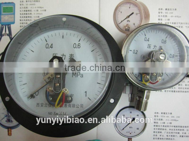 good quality 150mm electrical contact pressure gauges