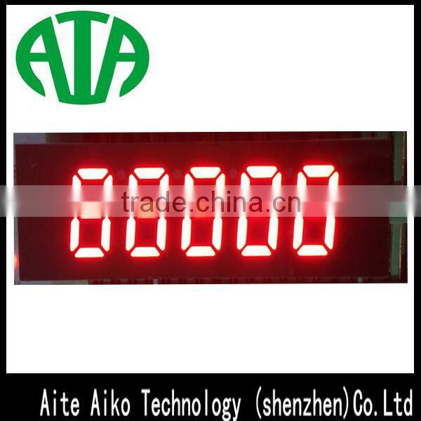five digits numeric led display with 5 yellow digits