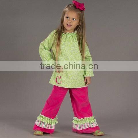 100% Cotton Baby Summer spring girls blank ruffle sleeve t shirt white ruffle shirt for little girls