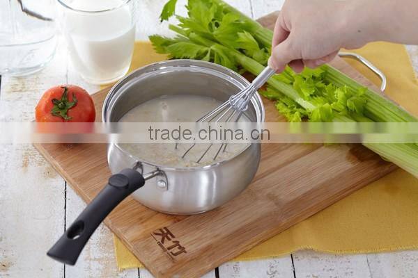 Top sale bakelite handle stainless steel milk pot