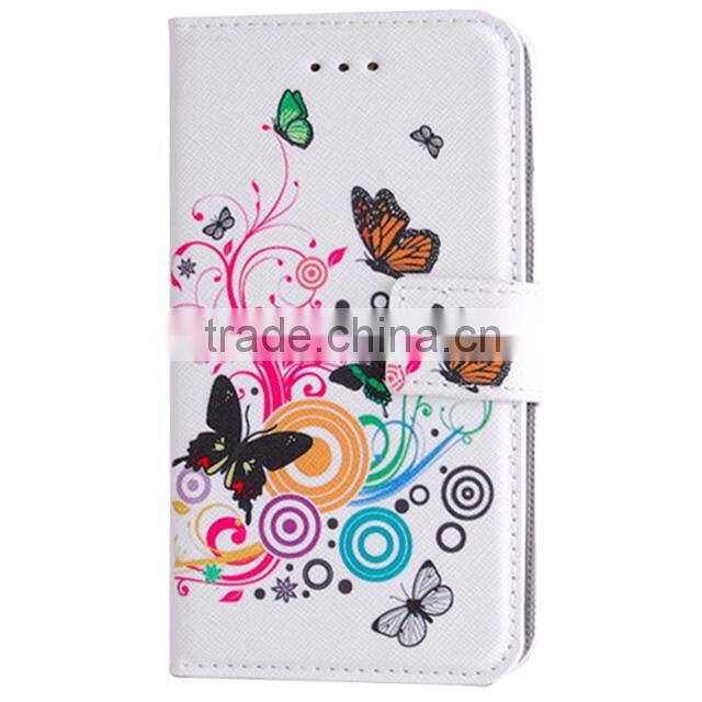 Printed PU Leather Case,Book Magnetic Leather Case For Lenovo S820