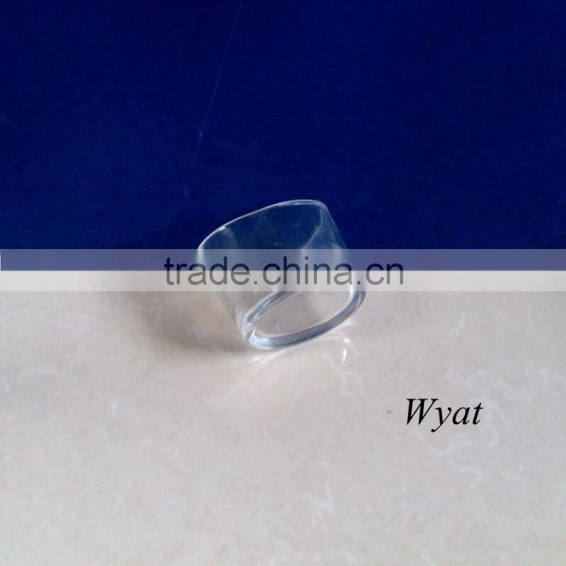 small ship ingot shape glass candle holders for home decoration