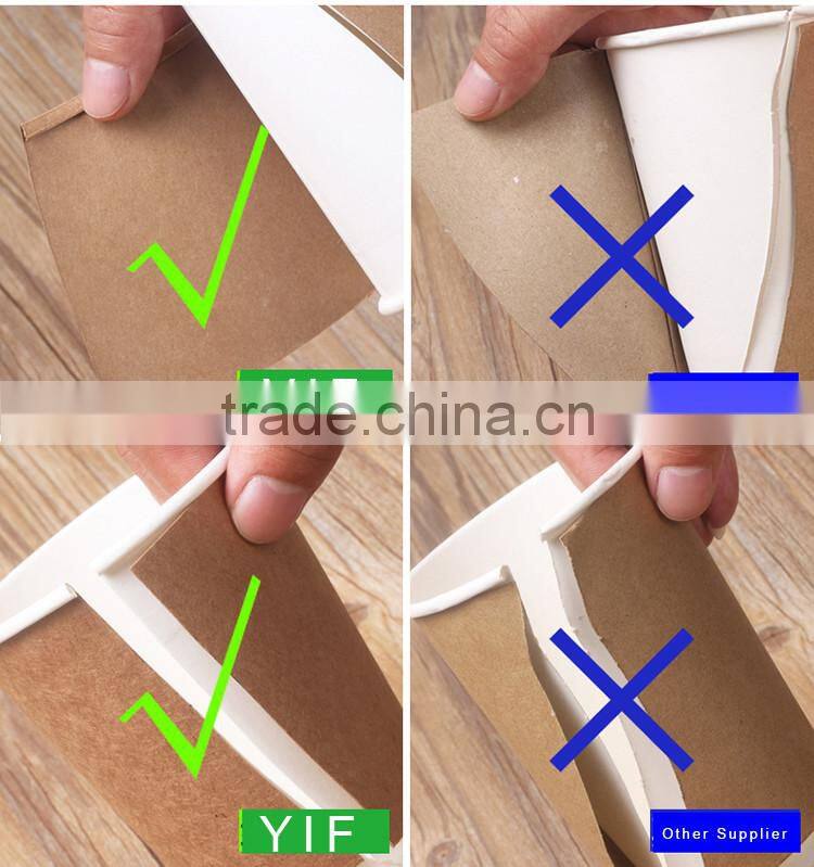 Custom logo printed Disposable paper cup taiwan with paper cup lid