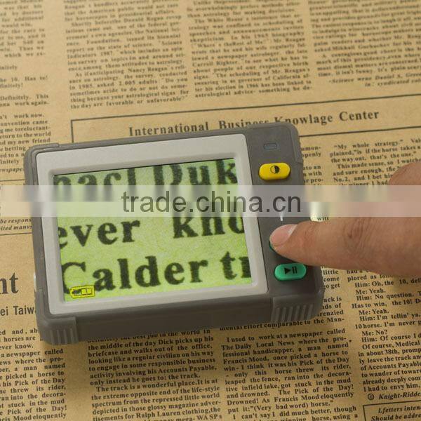 3.5 inch Handheld Portable LCD Video Digital Magnifier in 7 Color with Modes Battery Powered TV out Zoom Freeze