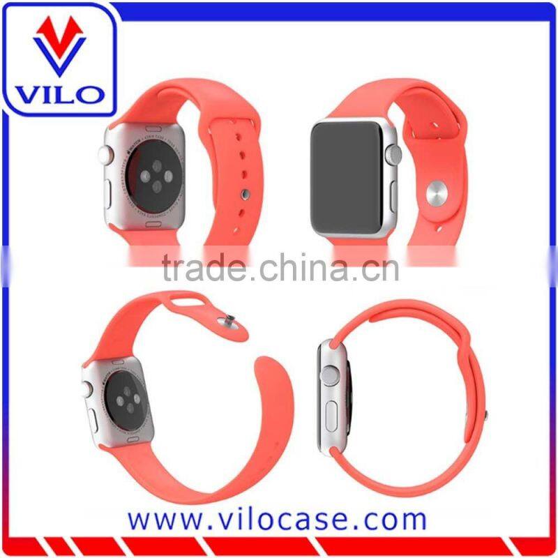 Fashion green silicone watch band for apple watch, silicone watch strap