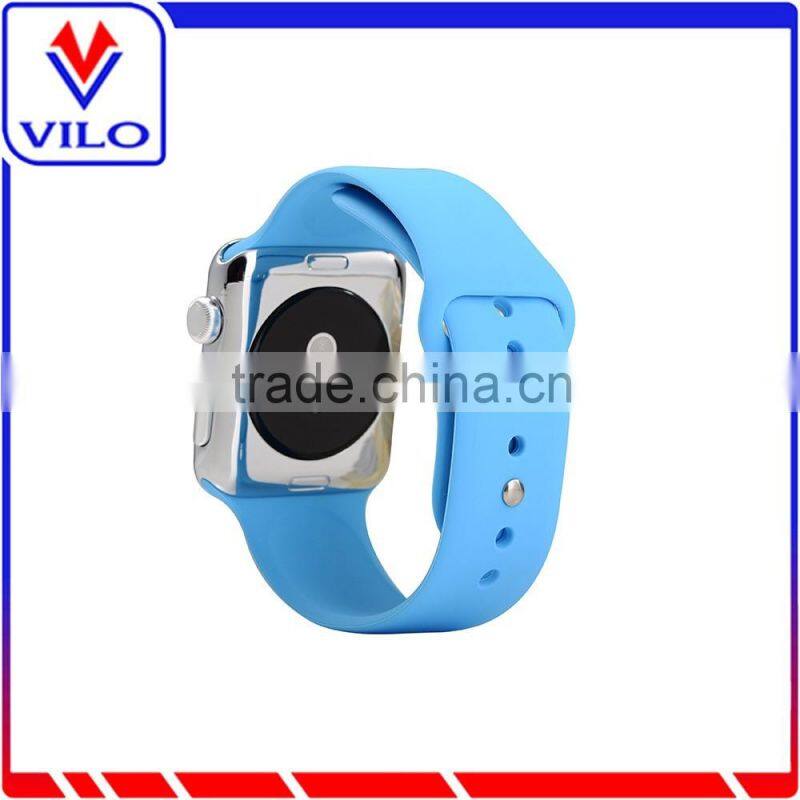 Fashion green silicone watch band for apple watch, silicone watch strap