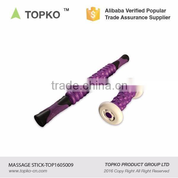 TOPKO Muscle Therapy Fitness Premium Quality Massage stick Reinforced Steel Core Grid foam roller Massage Muscle Roller Stick