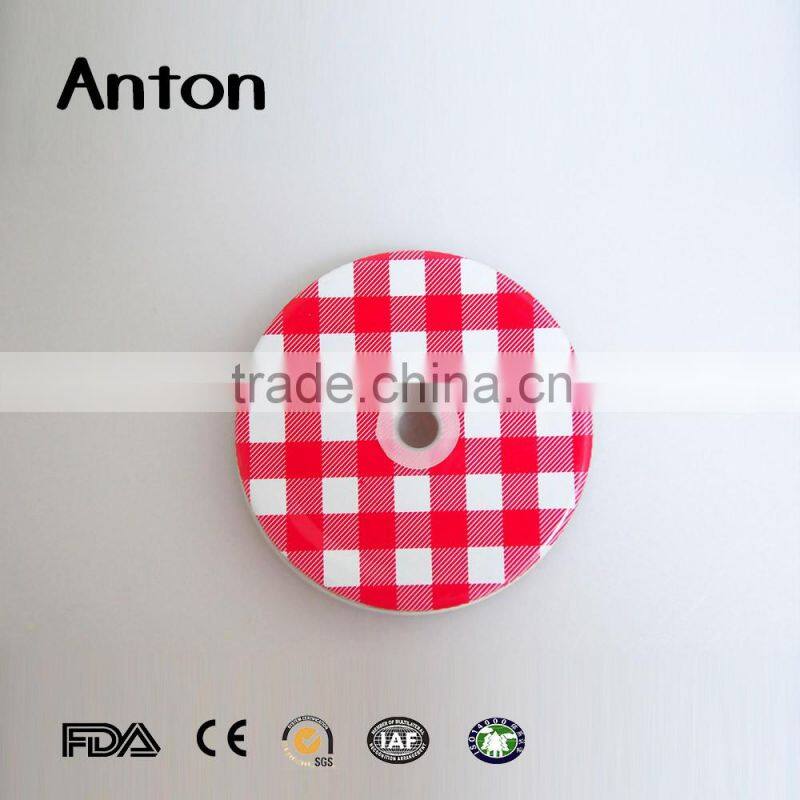 Necking metal tin can lids