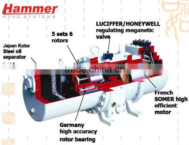 HASW series Air cooled screw heat pump
