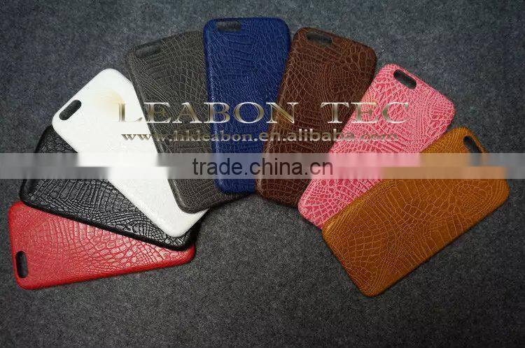 new For iPhone 6 Plus Crocodile Embossed Leather case, For iPhone 6 Plus Leather Case